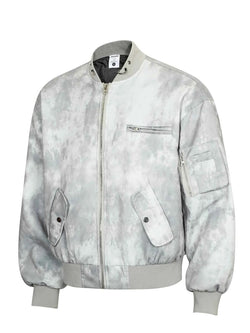 Men's Tie-Dye Zip-Up Bomber Jacket