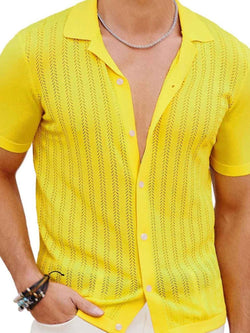 Men's Full Size Button Down Short Sleeve Shirt Plus Size - Damned Threads