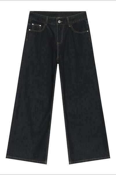 Wide Leg Jeans with Pockets - Damned Threads