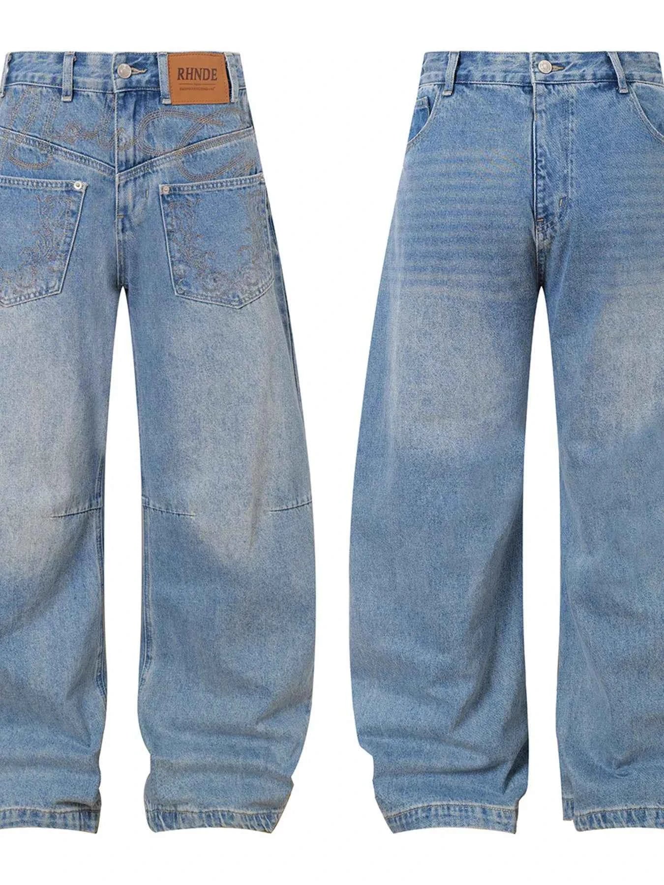 Basic style Oversized Wide leg Jeans