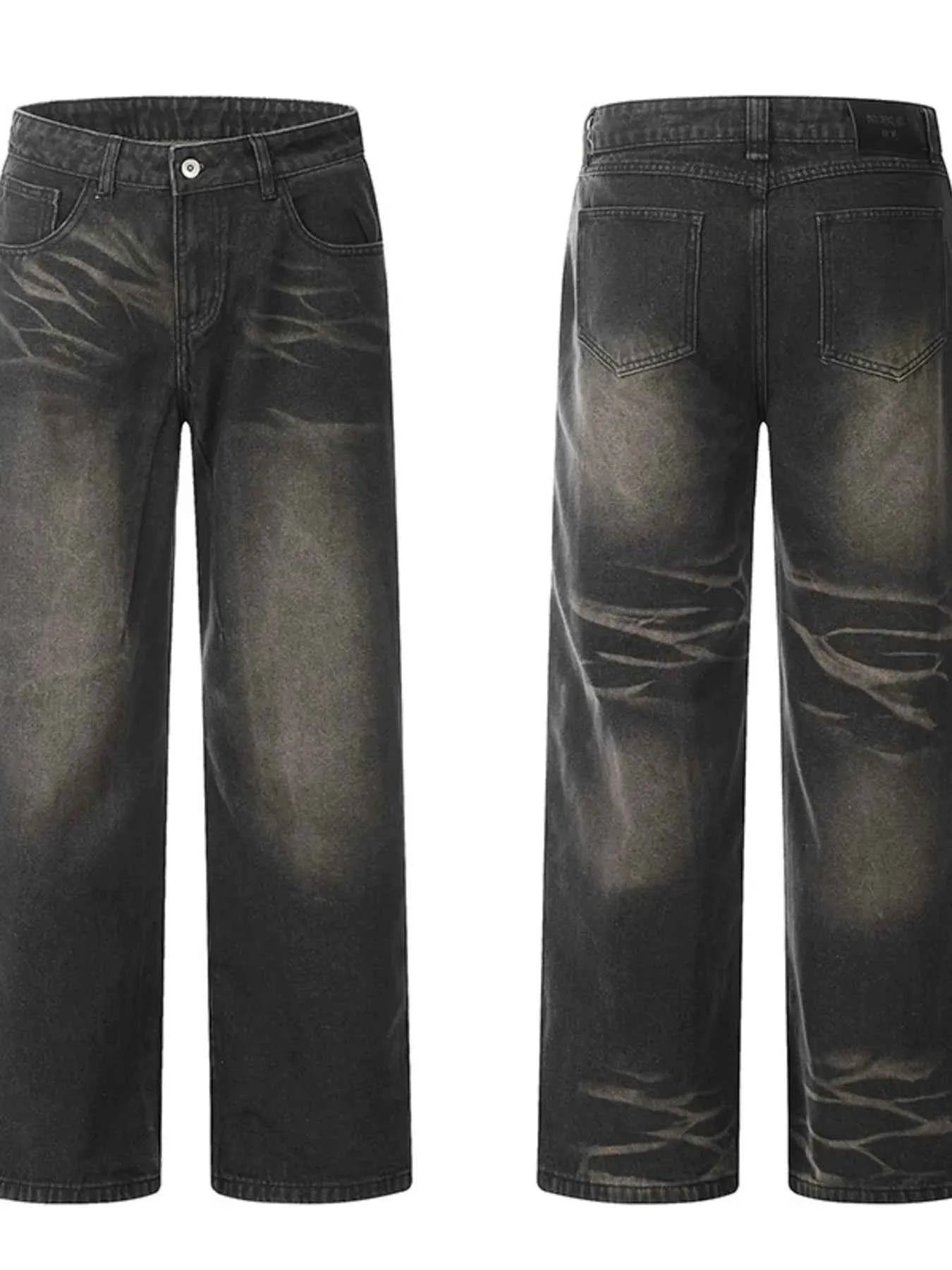 Men's Vintage Wash Loose Fit Jeans