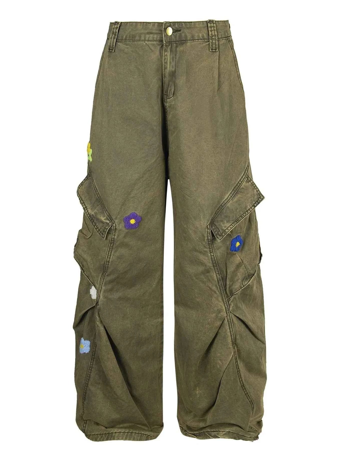 Men's Flower  Cargo Pants