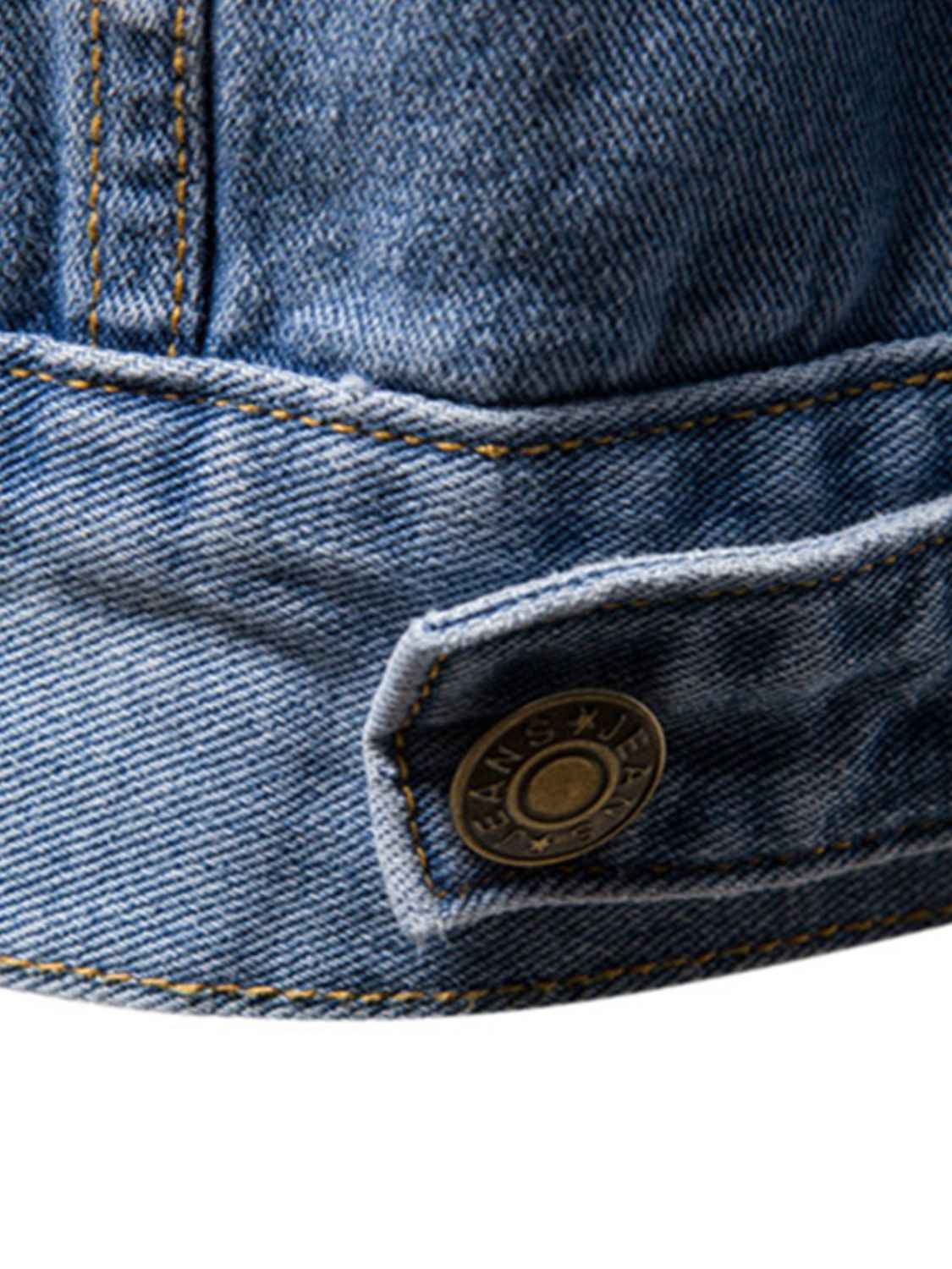 Men's Button Down Long Sleeve Denim Jacket - Damned Threads