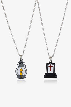 Two-Piece Halloween Theme Necklace Set - Damned Threads