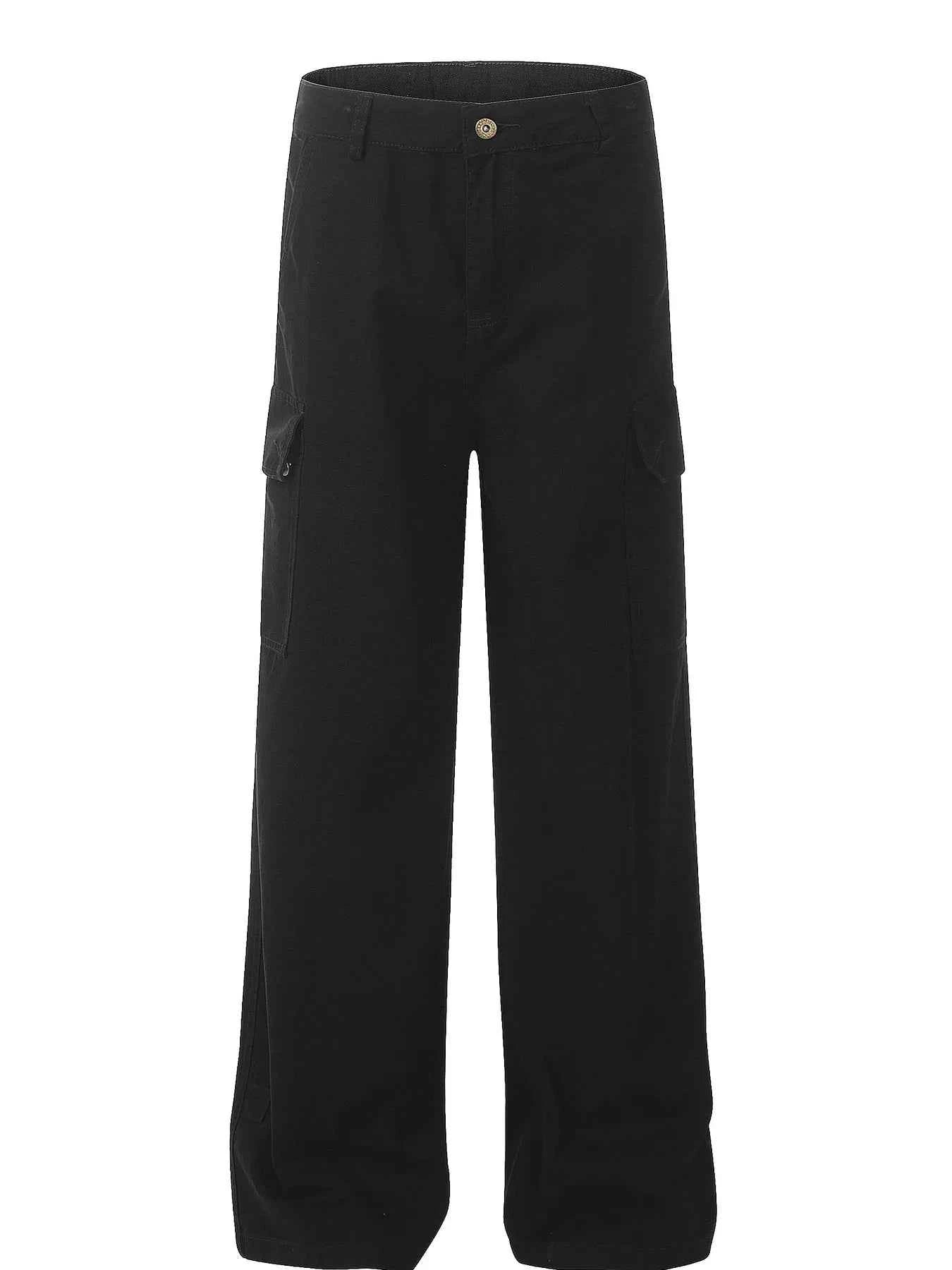 Men's Wide Leg Cargo Pants with Side Pockets