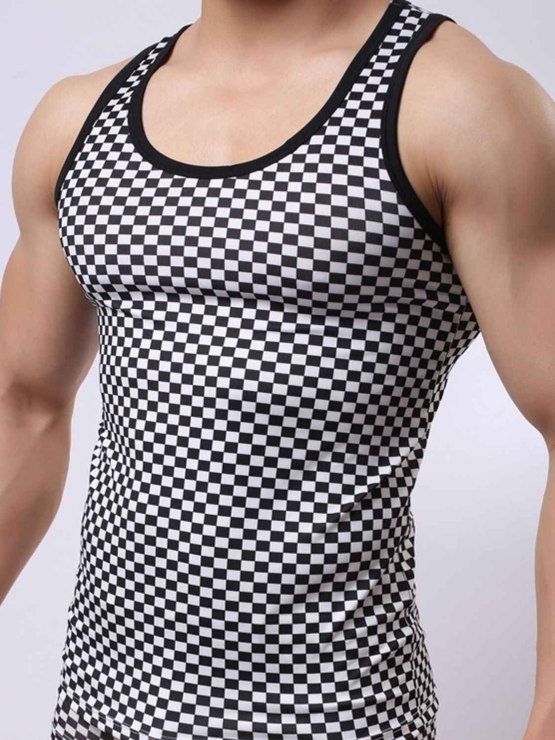 Men's Chessboard Tank - Damned Threads