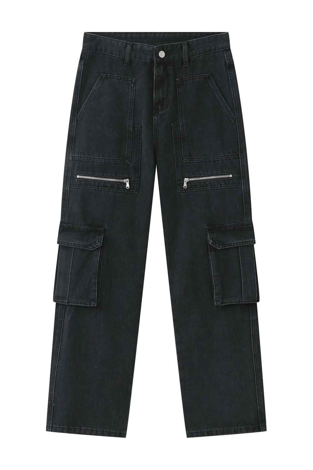 Men's Loose Fit Jeans with Cargo Pockets - Damned Threads