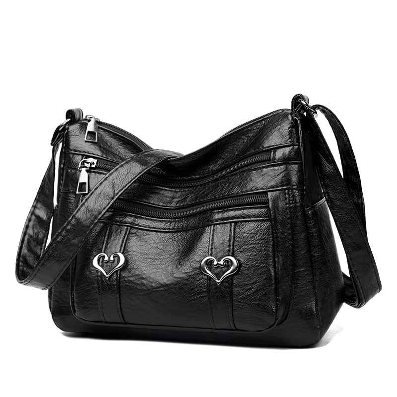 PU Leather Multi-Pockets Crossbody Bag - Damned Threads