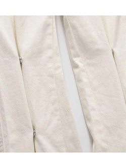 Men's Slim Straight Jeans with Snap Detail