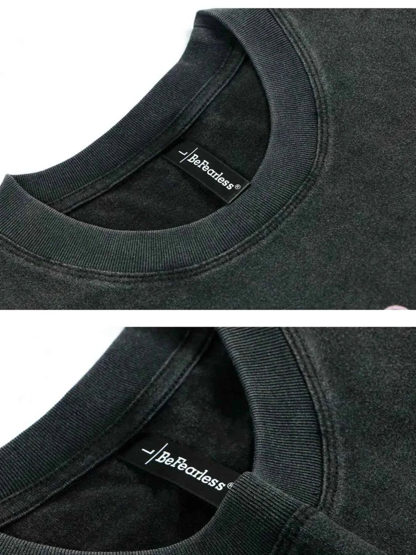 Men's Letter Round Neck Short Sleeve T-Shirt