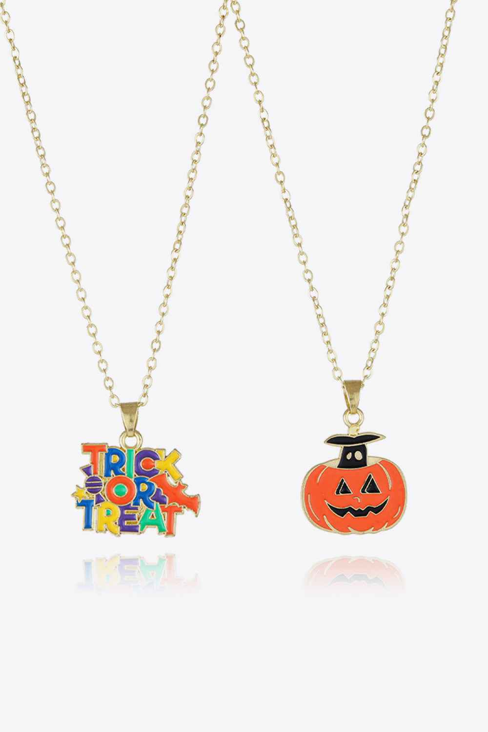 Two-Piece Halloween Theme Necklace Set - Damned Threads