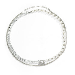 Fashion-Splicing Pearl Double Layer Necklace - Damned Threads