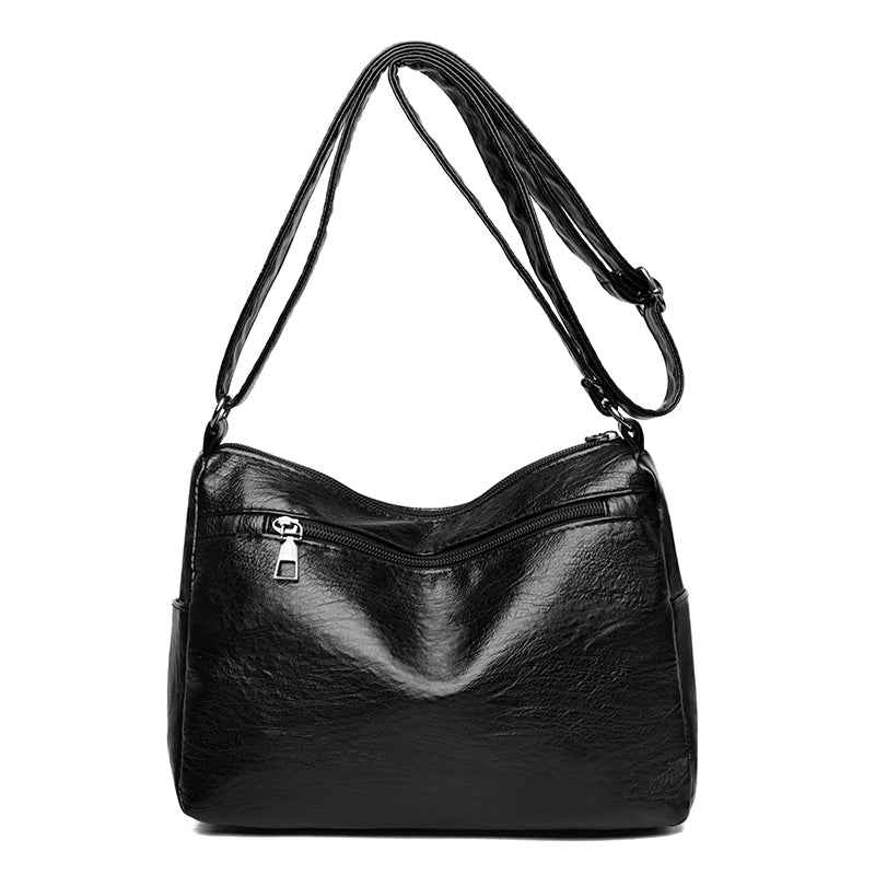 PU Leather Multi-Pockets Crossbody Bag - Damned Threads