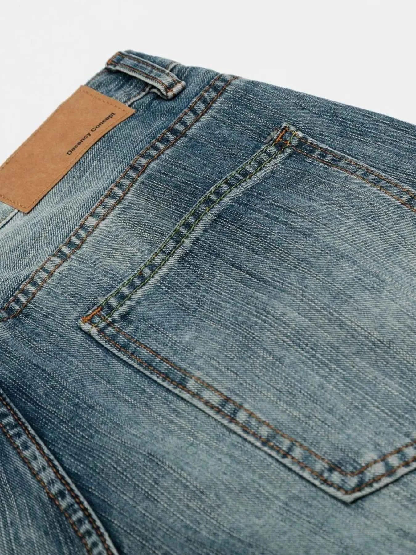 Men's Wide-Leg Denim Shorts