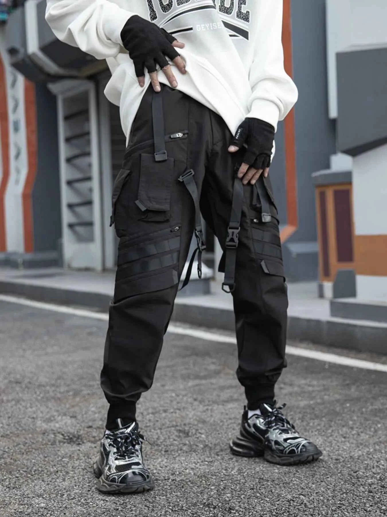 Men's Plus Size Tactical Multi-Pocket Cargo Pants