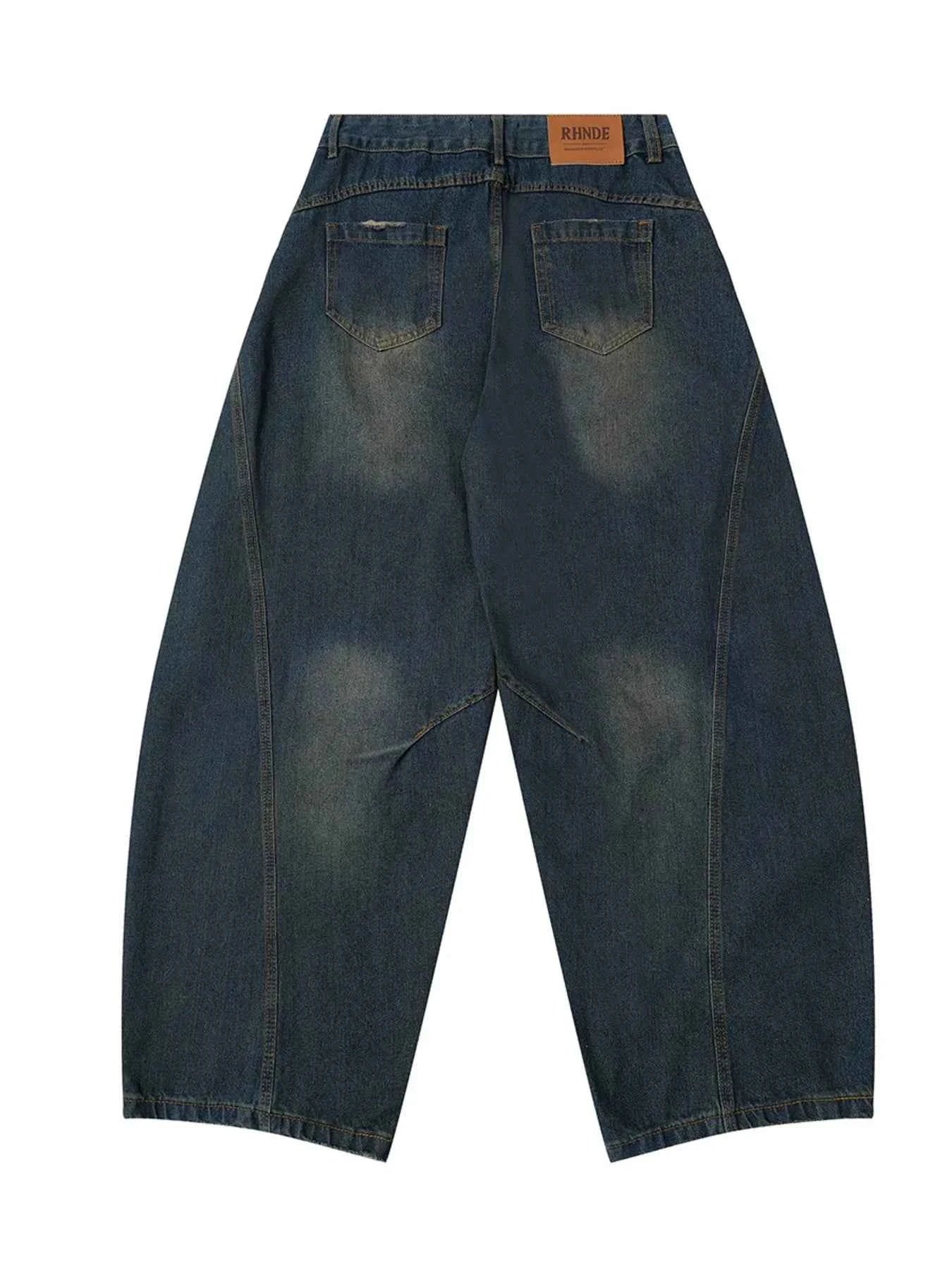 Men's Wide Leg Balloon Denim Jeans