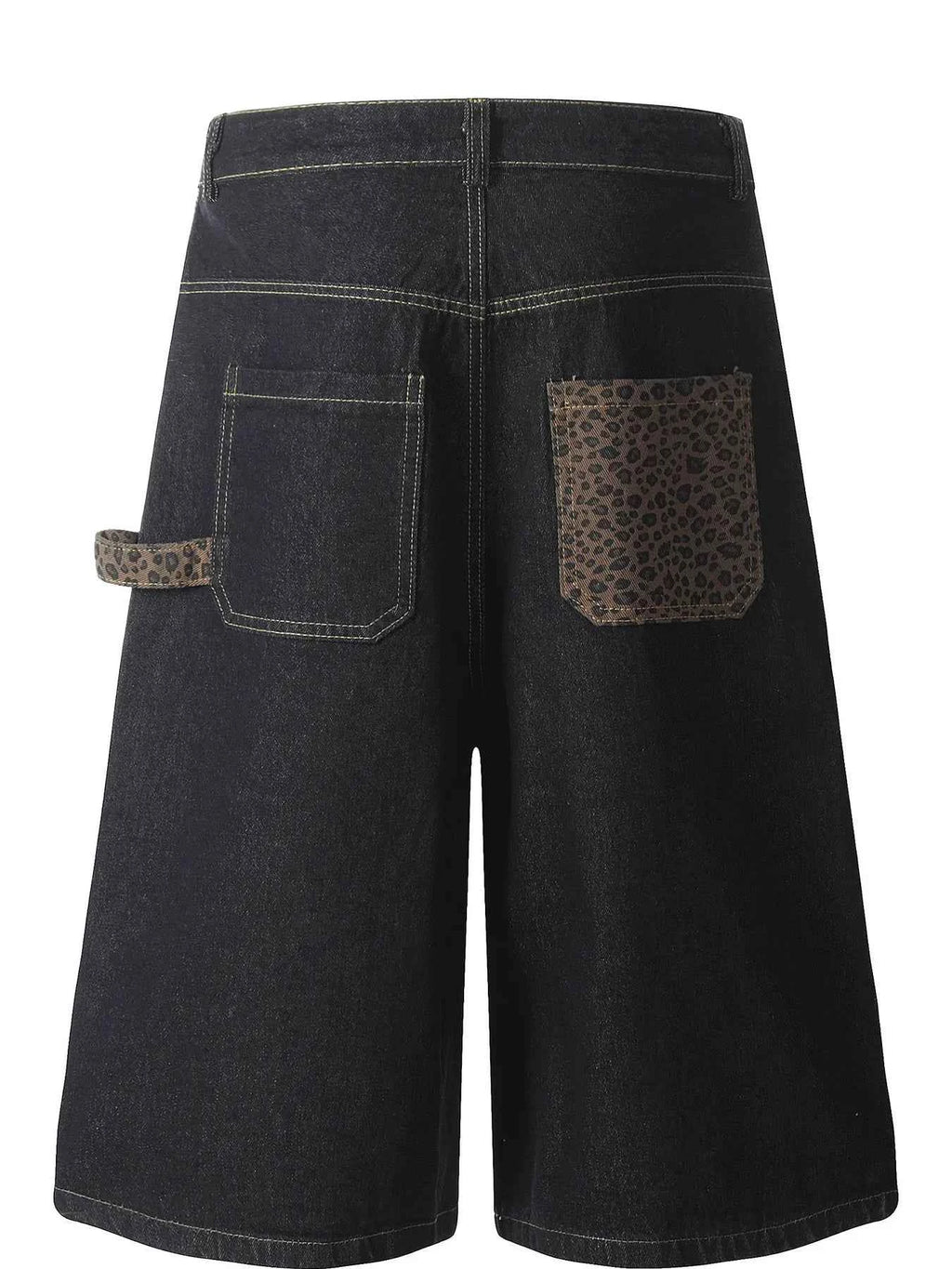 Men's Wide Leg Denim Shorts