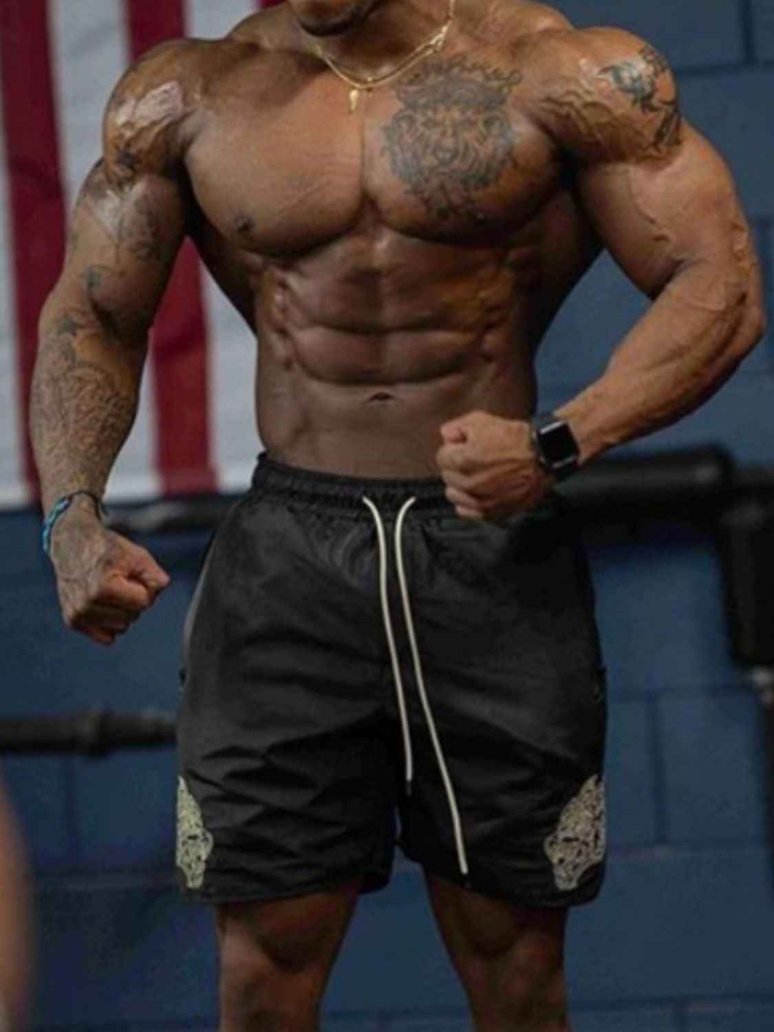 Men's Plus Size Drawstring Waist Shorts - Damned Threads