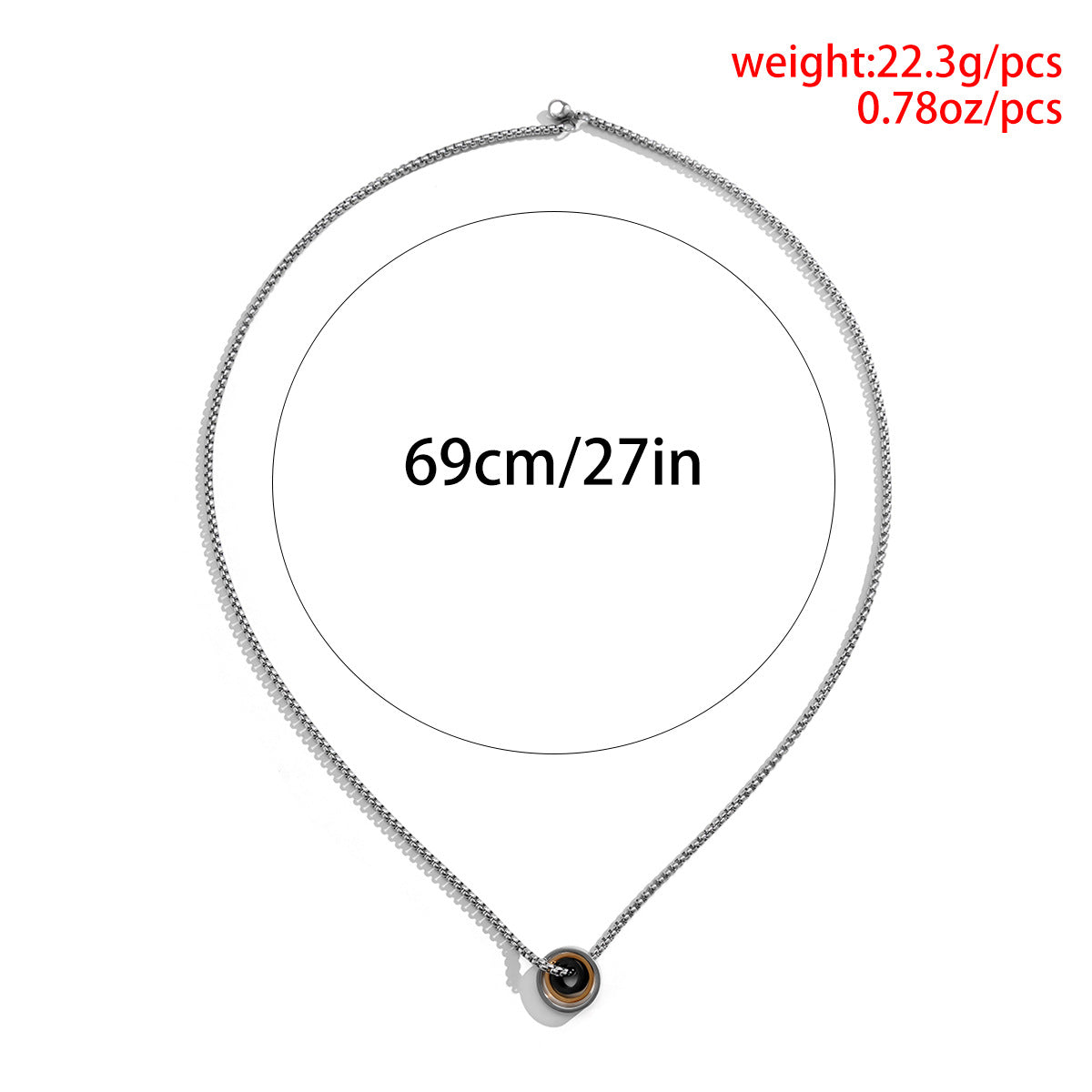 Stacked Wheels Pendant Necklace - Damned Threads