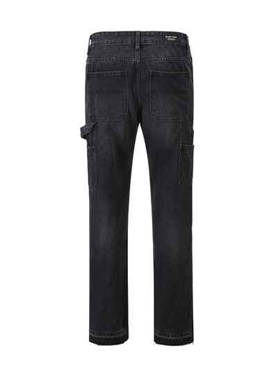 Men's Full Size Washed Straight Leg Jeans Plus Size - Damned Threads