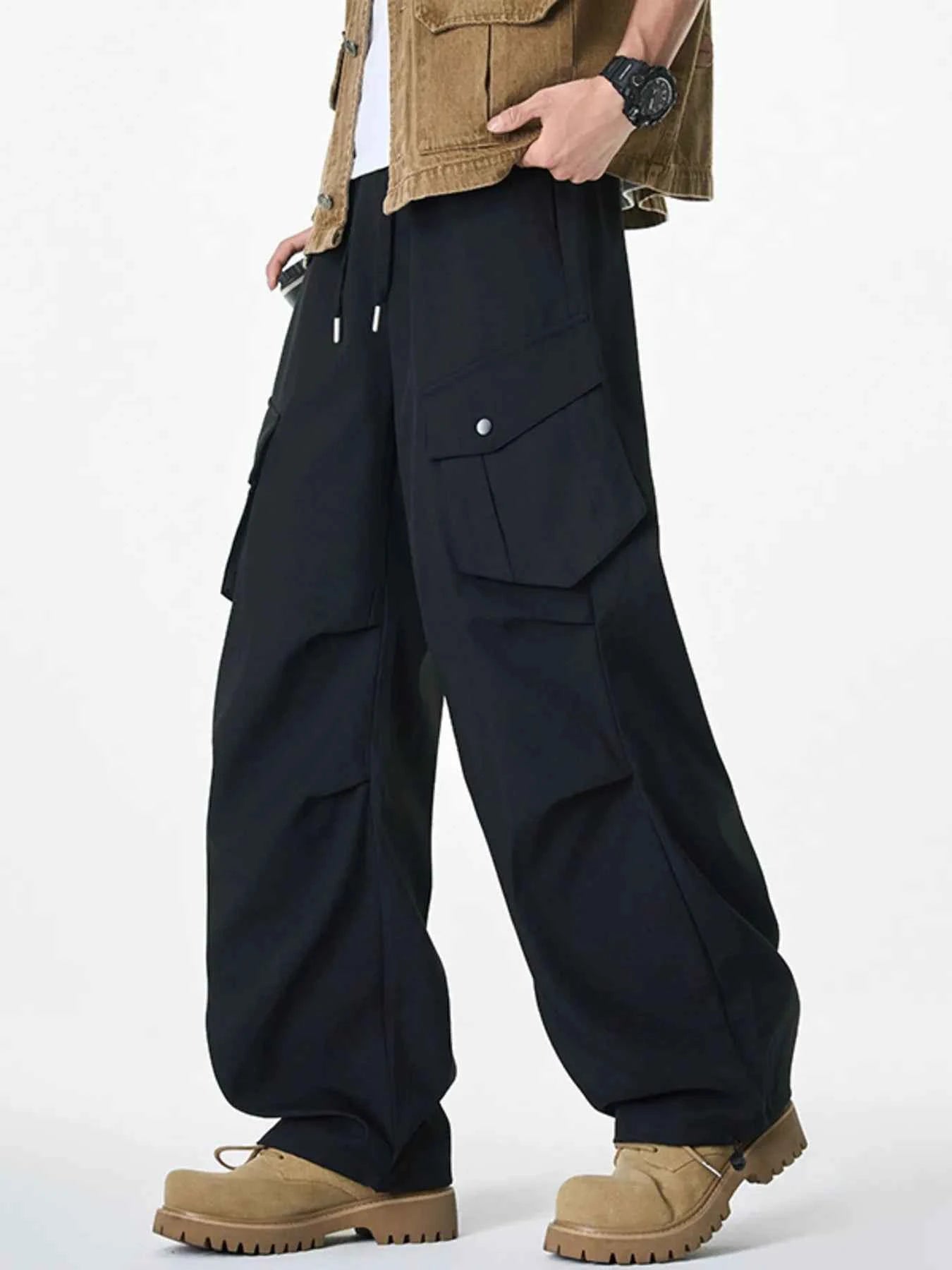Men's Plus Size Loose Fit Cargo Combat Pants