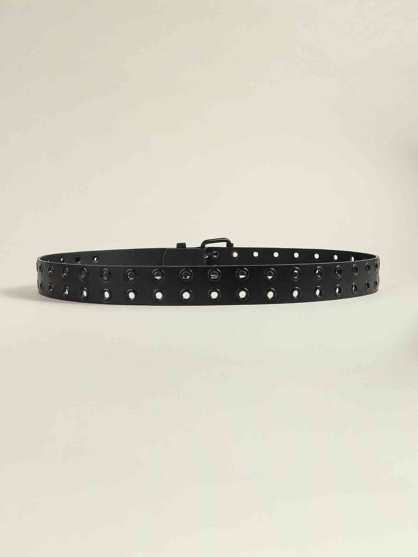 Grommet PU Leather Belt - Damned Threads