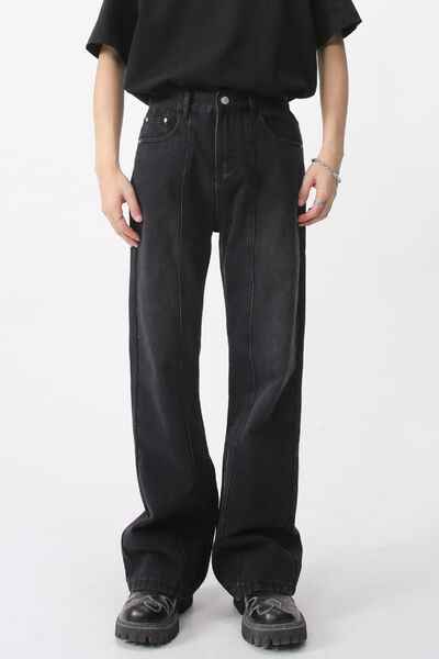 Casual Mid-Rise Elasticated Waistband Jeans - Damned Threads