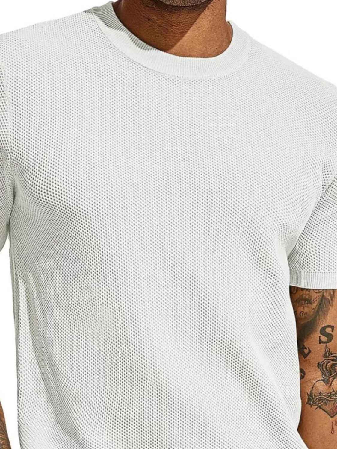 Men's Full Size Round Neck Short Sleeve T-Shirt Plus Size - Damned Threads
