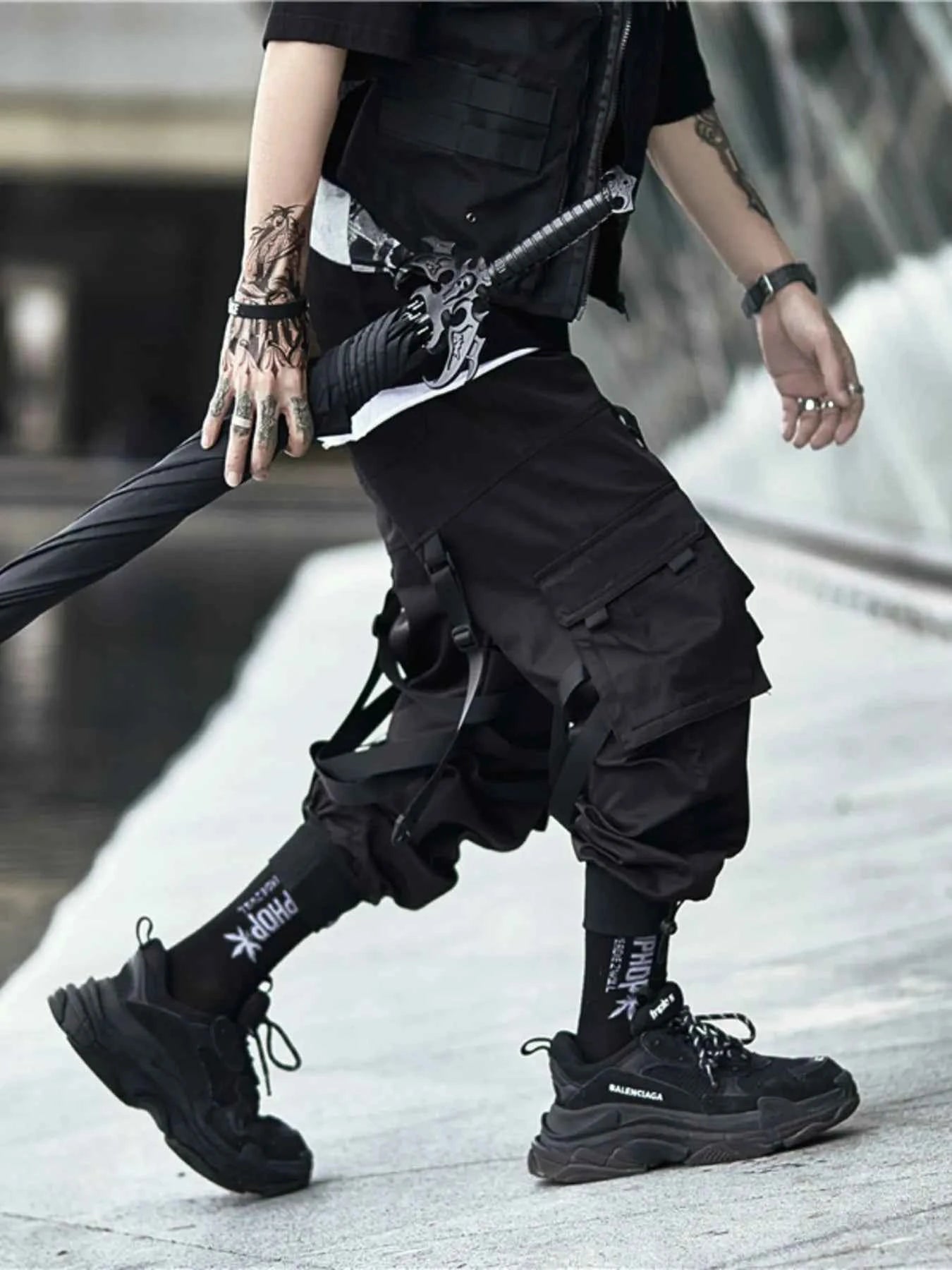 Men's Plus Size Elastic Waist Joggers