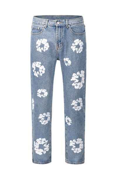 Men's Graphic Straight Leg Jeans - Damned Threads