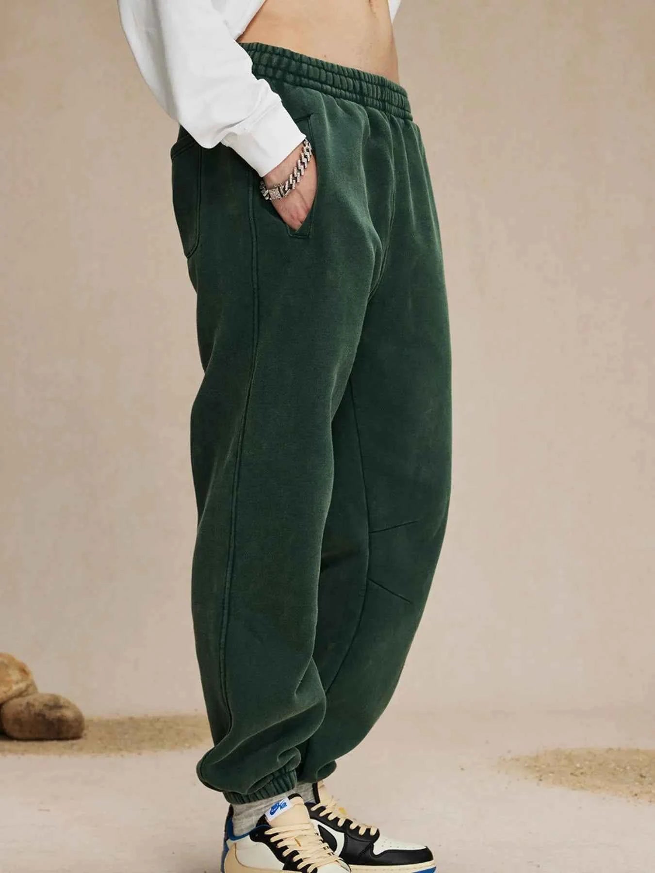 Men's Casual Elastic Waist Cotton Sweatpants