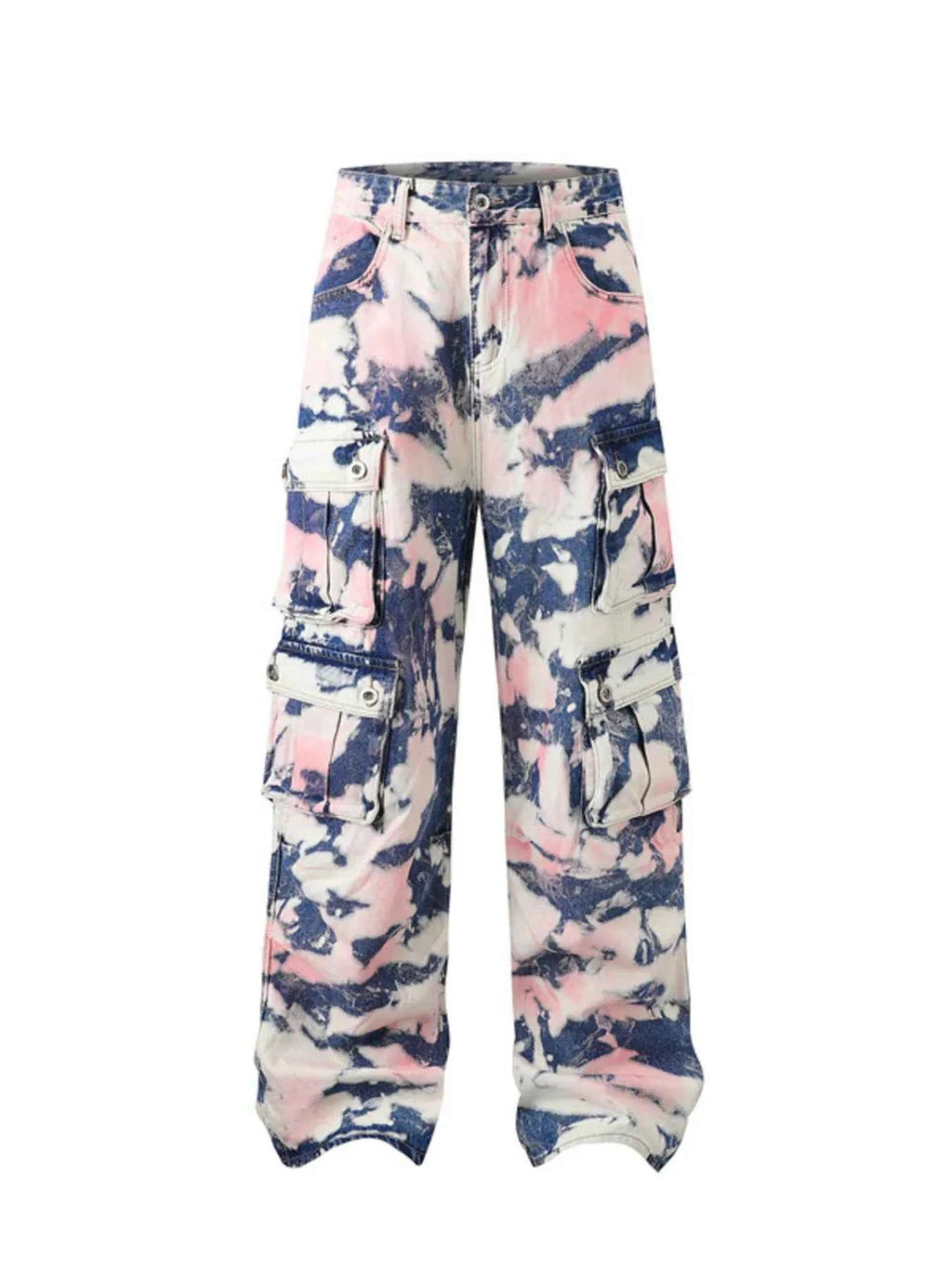 Men's Plus Size Wide Leg Camouflage Cargo Pants