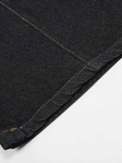 Men's Button Fly High Waist Curved Jeans