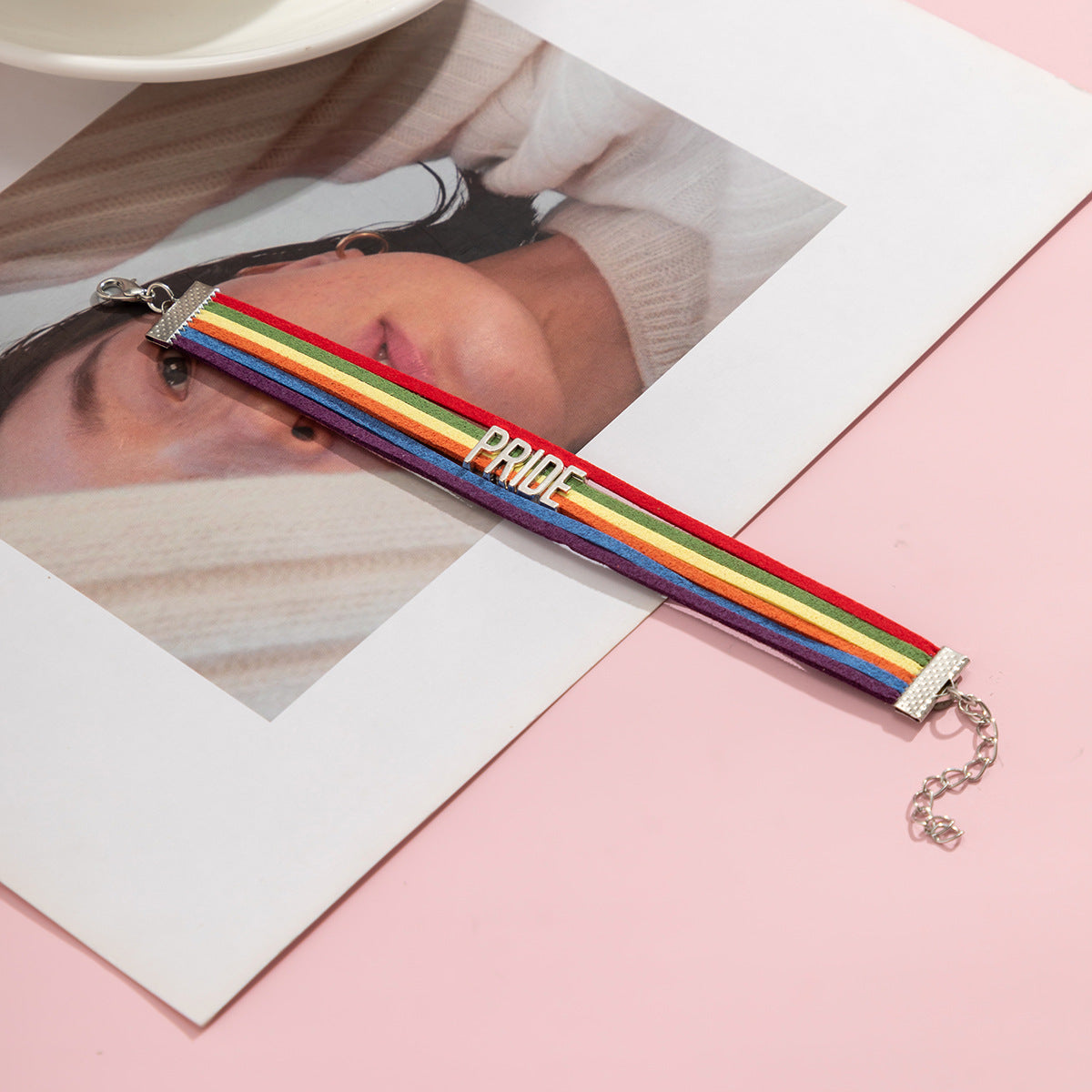 LGBT Pride Rainbow Hand-Woven Bracelet - Damned Threads