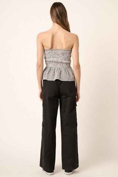 Mittoshop Low Rise Elastic Cover Waistband Cargo Pants - Damned Threads