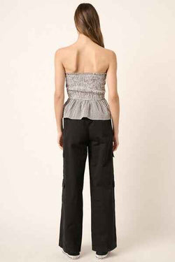 Mittoshop Low Rise Elastic Cover Waistband Cargo Pants - Damned Threads