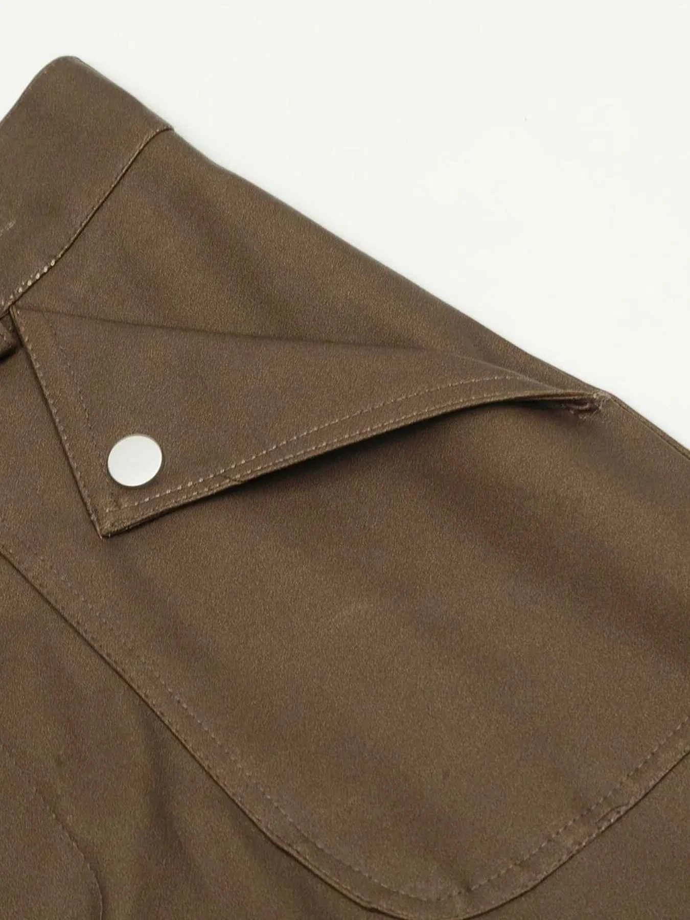 Men's Wide Leg Cargo Pants with Multiple Pockets