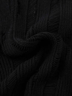 Men's Zip Up Openwork Cardigan