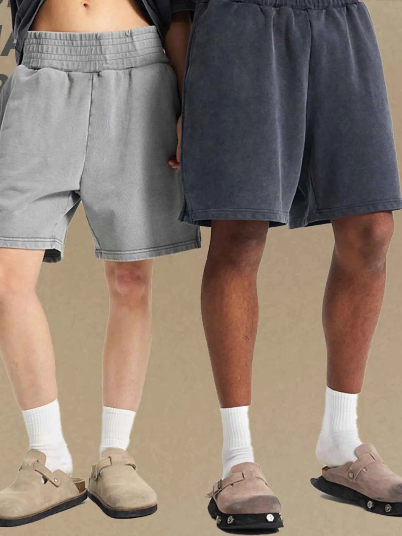 Men's Casual Elastic Waist Shorts