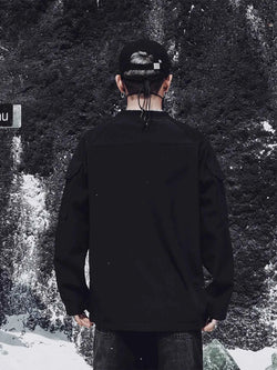 Men's Plus Size Crew Neck Long Sleeve Sweatshirt