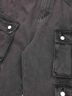 Men's Multi-Pocket Cargo Straight Jeans