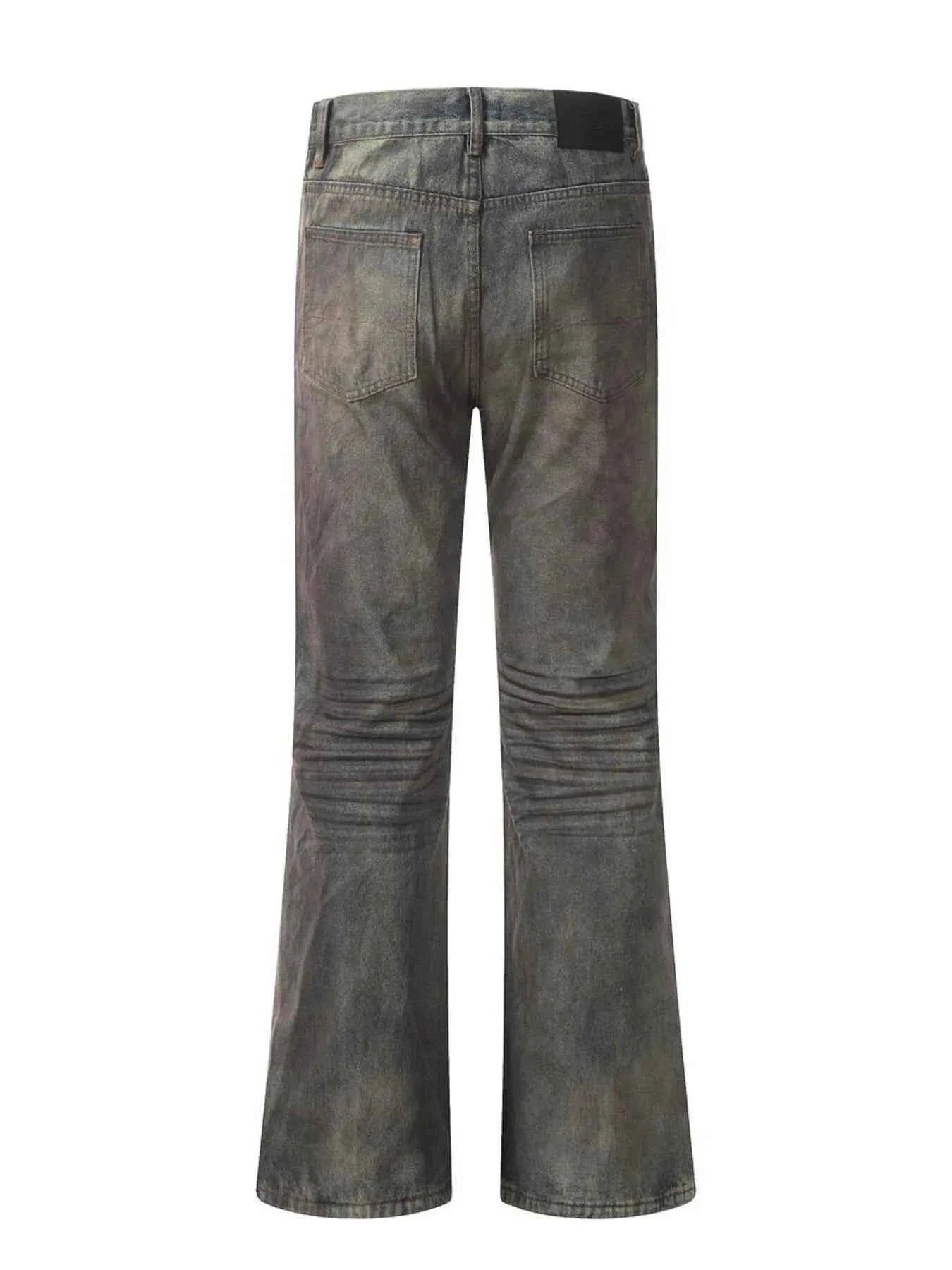 Men's Vintage Distressed Bootcut Jeans
