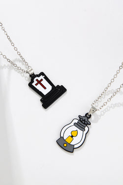 Two-Piece Halloween Theme Necklace Set - Damned Threads