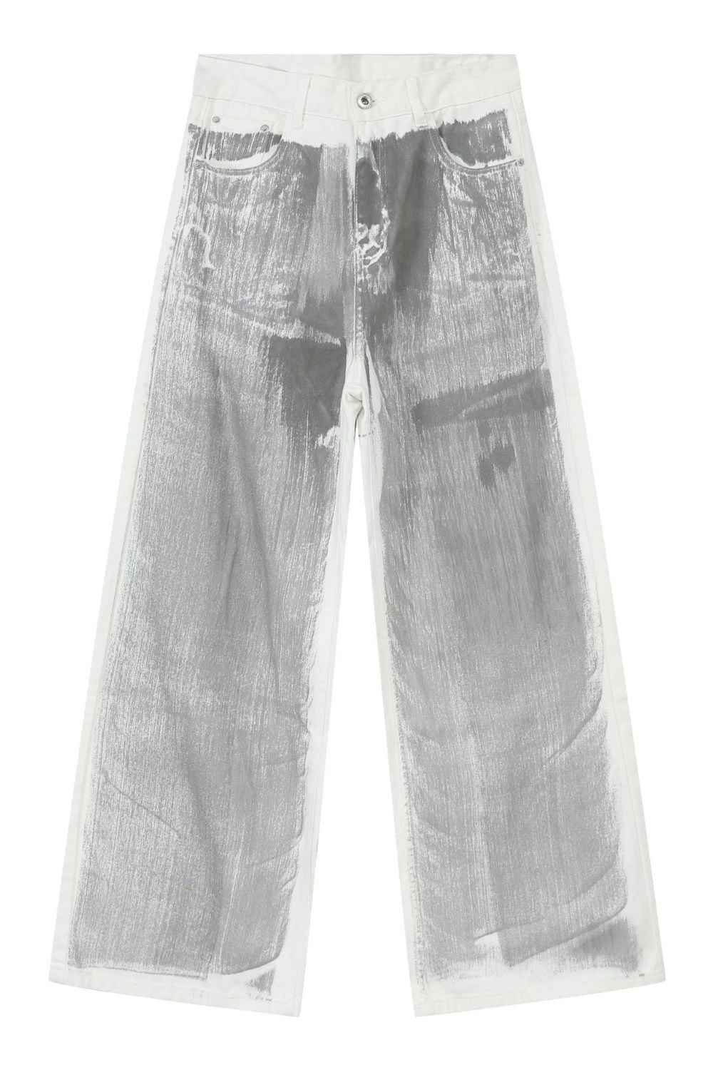 Men's Contrast Wide Leg Jeans - Damned Threads