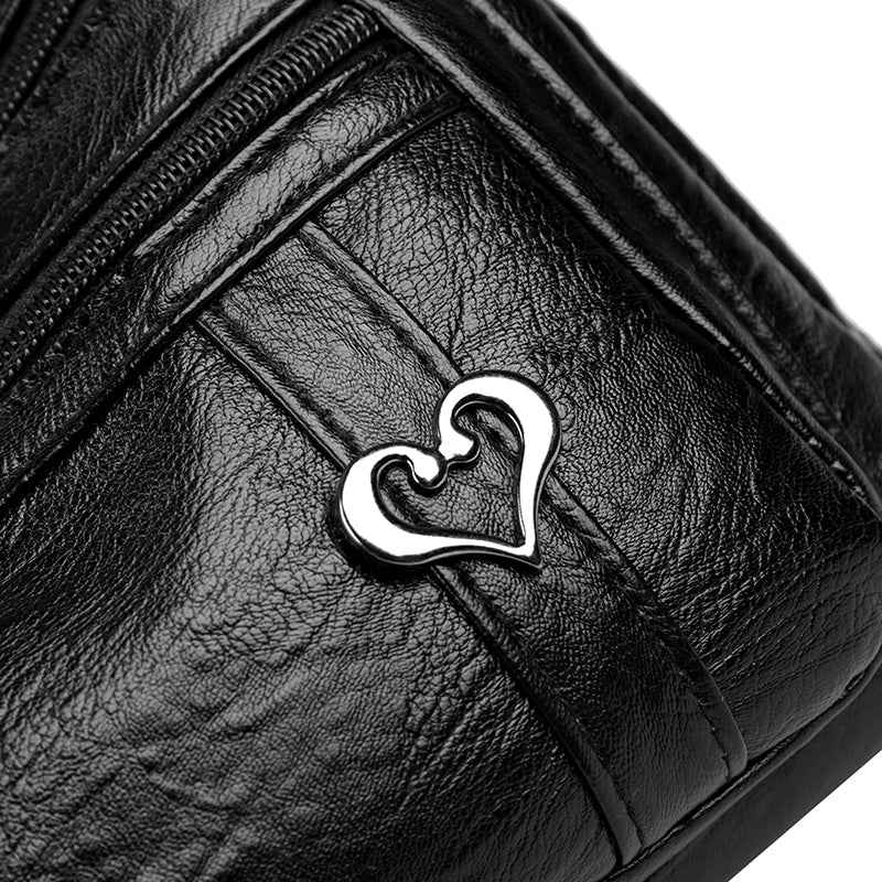 PU Leather Multi-Pockets Crossbody Bag - Damned Threads