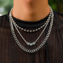 Three-Layer Stacked With Dice Necklace - Damned Threads