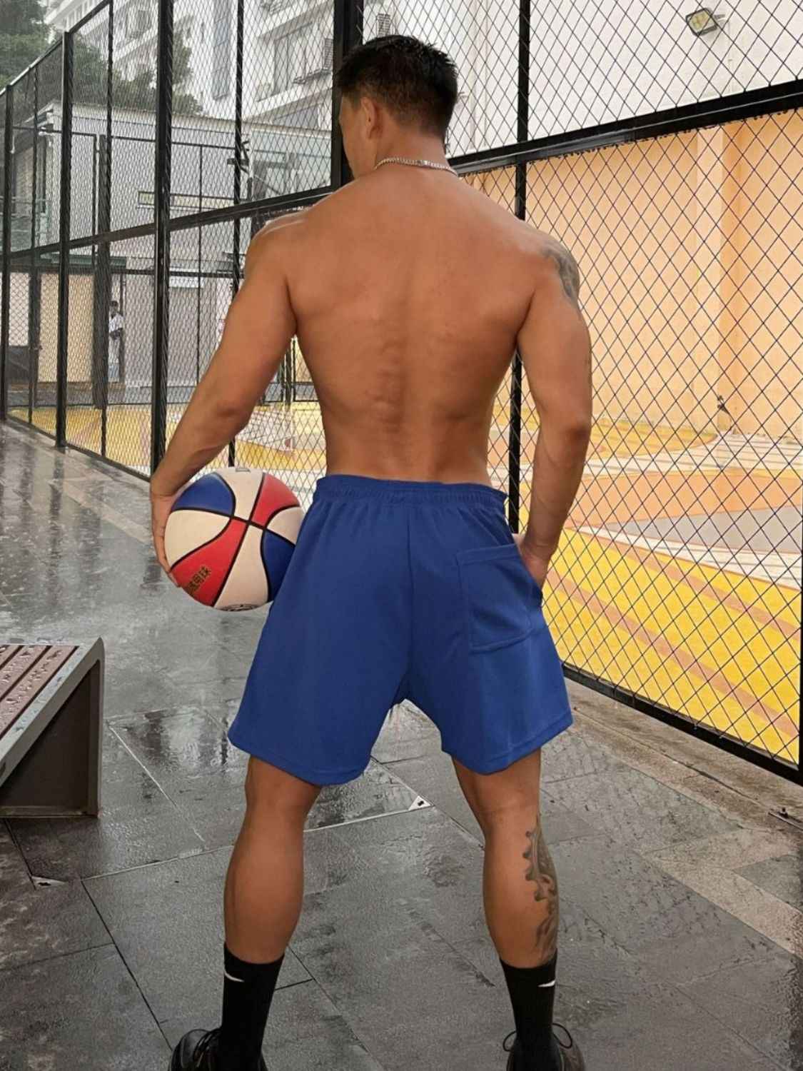 Men's Plus Size Drawstring Active Shorts - Damned Threads