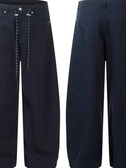 Men's Wide Leg Drawstring Cargo Pants