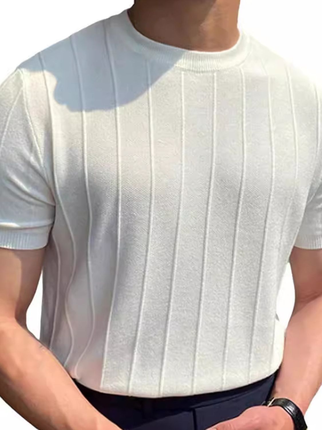 Men's Full Size Round Neck Short Sleeve T-Shirt Plus Size - Damned Threads