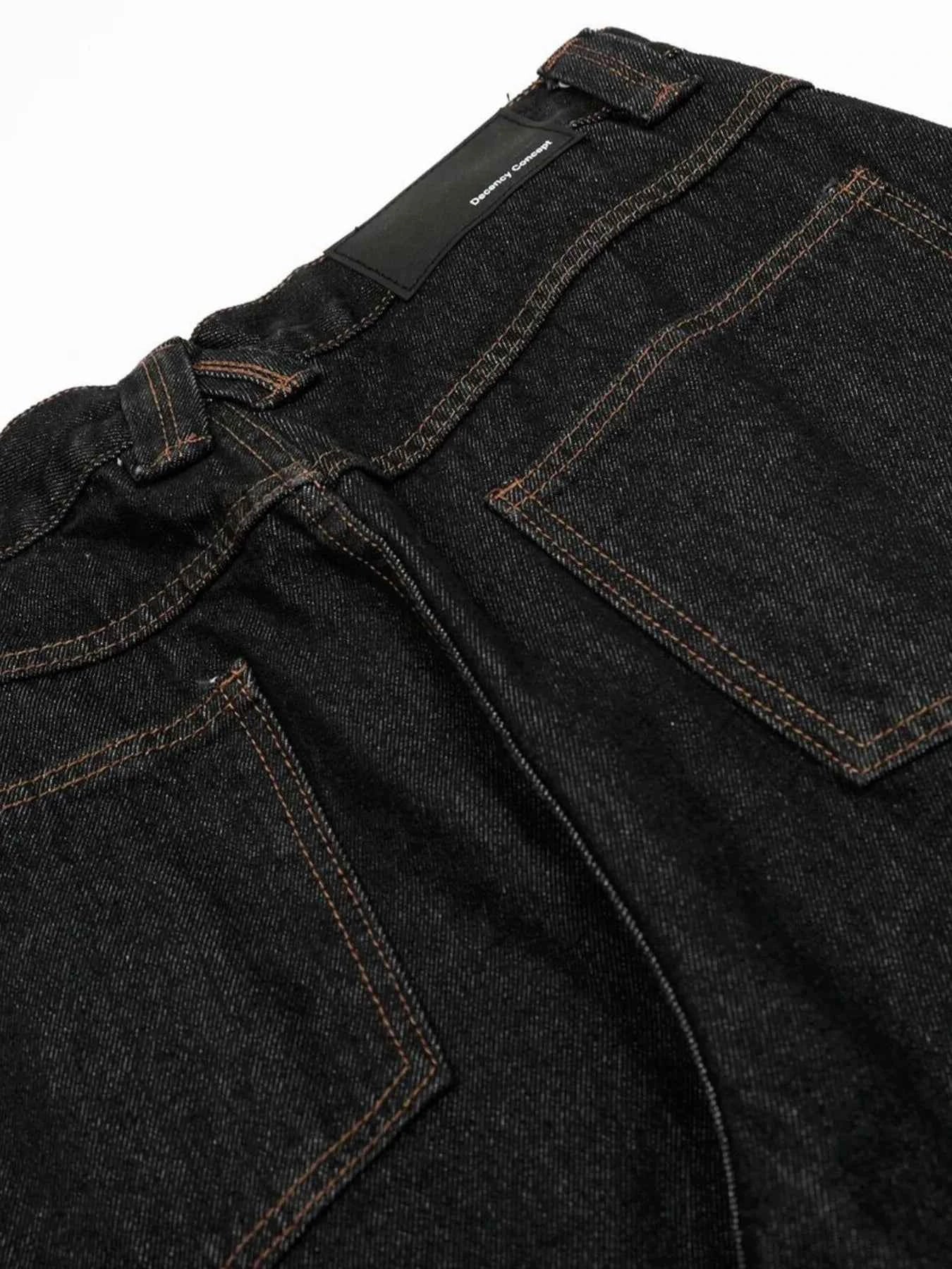 Men's Wide-Leg Baggy Denim Jeans